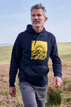 Mountain Warehouse Sunset Mens Graphic Hoodie