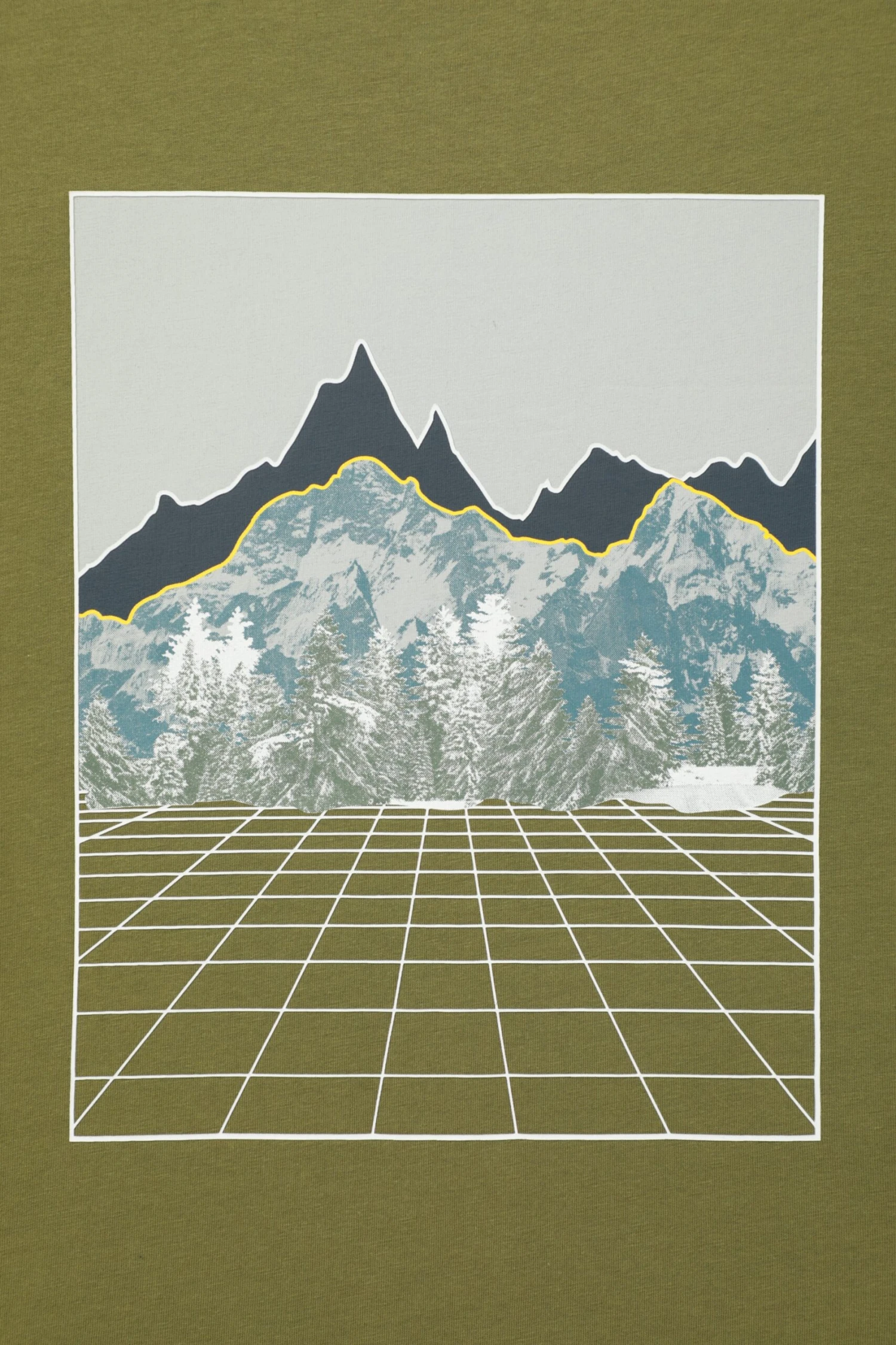 Mountain Warehouse Mountain Grid Mens Organic T-Shirt -Mountain Warehouse 048098 kha mountain grid organic ss t shirt men aw21 04 scaled