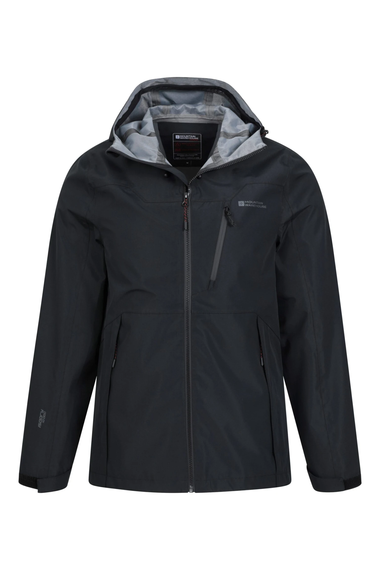 Mountain Warehouse Trailhead Extreme Mens 3 Layer Waterproof Jacket -Mountain Warehouse 048106 bla trailhead 3 layer extreme waterproof jacket men ss22 05 scaled
