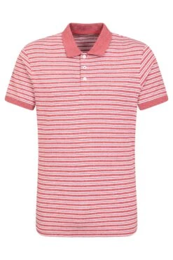 Mountain Warehouse Scouller Mens Striped Polo Shirt 7 Mountain Warehouse Scouller Mens Striped Polo Shirt -Mountain Warehouse 048117 red scouller marled stripe polo men ss23 01