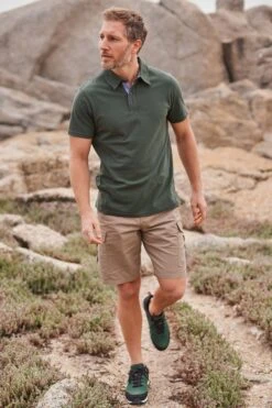 Mountain Warehouse Hasst II Mens Organic Polo 8 Mountain Warehouse Hasst II Mens Organic Polo -Mountain Warehouse 048120 kha organic hasst ii polo men ecom lifestyle ss22 01