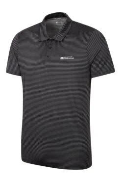 Mountain Warehouse Fairway IsoCool Mens Polo Shirt -Mountain Warehouse 048290 bla fairway isocool stripe polo men ss23 04