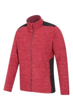 Mountain Warehouse Selsey Mens Hybrid Fleece -Mountain Warehouse 049340 bur selsey heavy weight hybird fleece men ss22 03