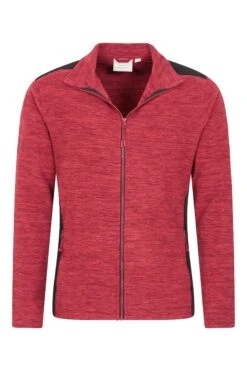 Mountain Warehouse Selsey Mens Hybrid Fleece -Mountain Warehouse 049340 bur selsey heavy weight hybird fleece men ss22 04