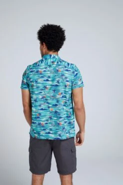 Animal Will Mens Organic Shirt 4 Animal Will Mens Organic Shirt -Mountain Warehouse 049702 mxd animal will mens organic resort shirt anl ecom gbg ss22 04