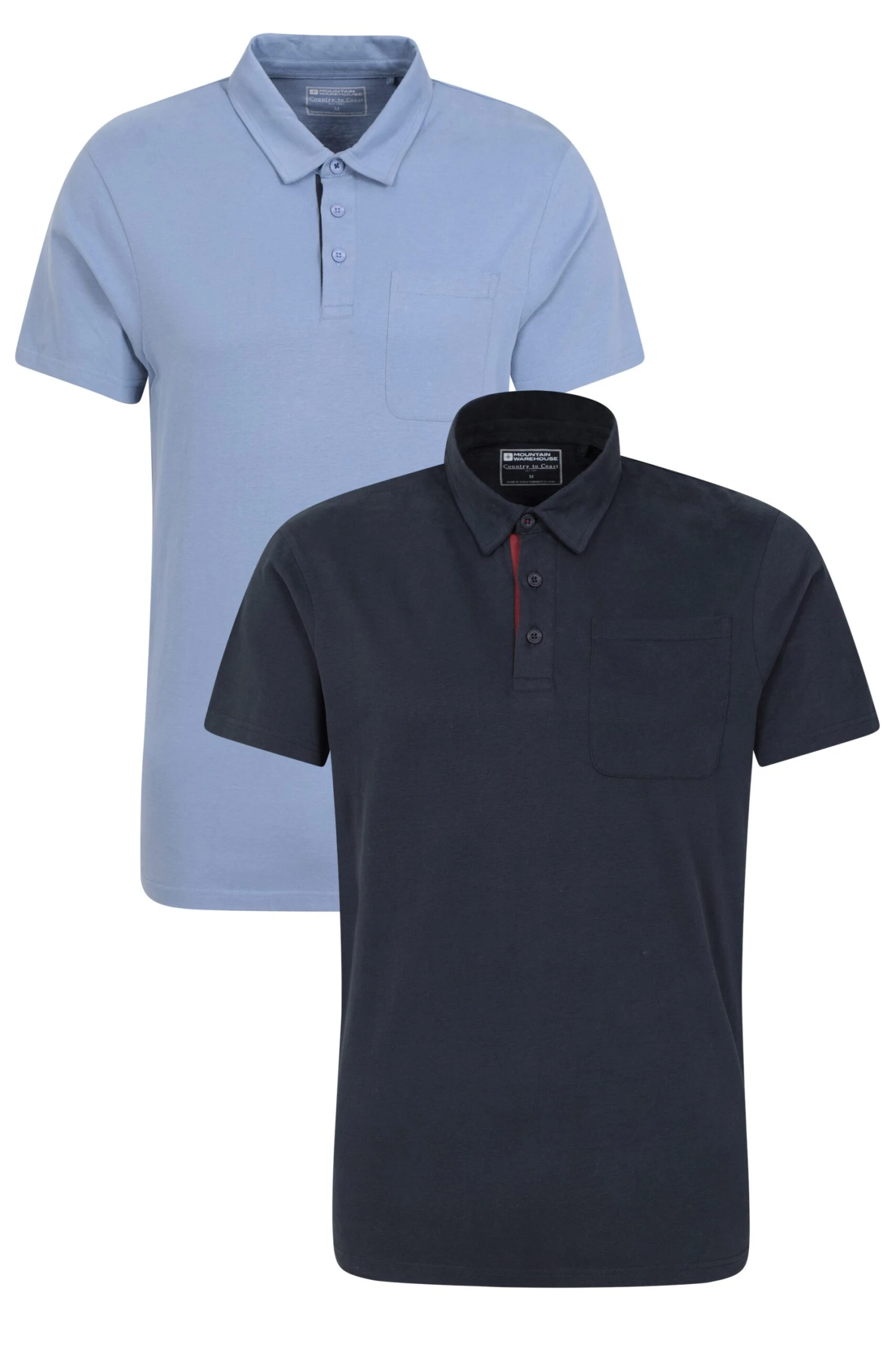 Neale Mens Polo 2-Pack Mountain Warehouse Neale Mens Polo 2-Pack -Mountain Warehouse 050104 nav neale polo multipack men ss23 01 scaled