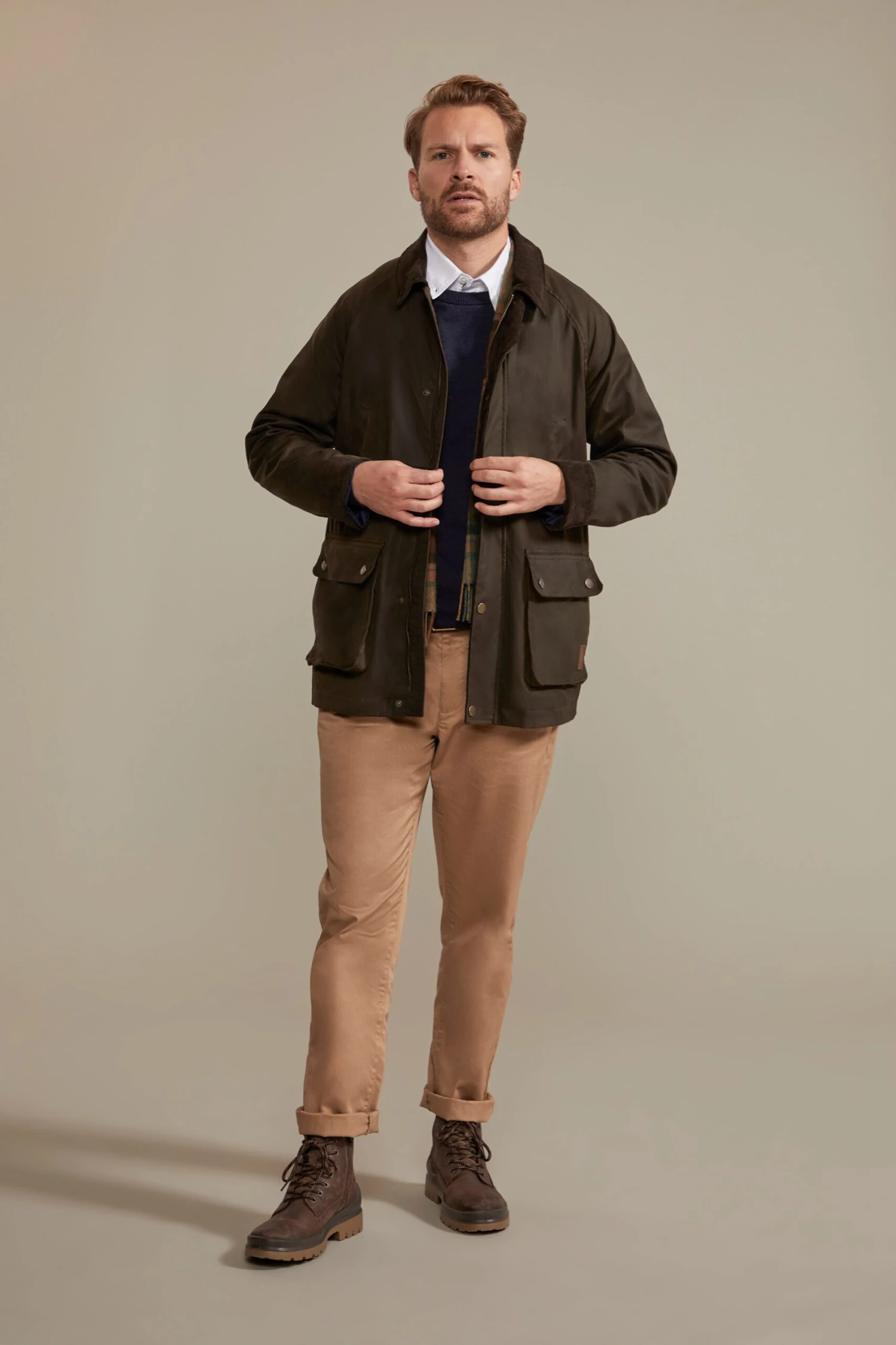 Hawick Mens Waxed Cotton Jacket Hawick Mens Waxed Cotton Jacket -Mountain Warehouse 050108 bro hawick waxed classic jacket ecom gbg ss23 02 scaled