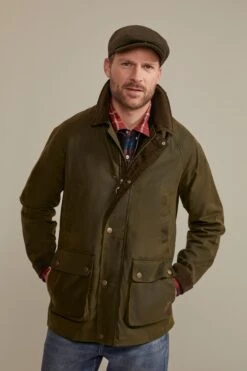 Hawick Mens Waxed Cotton Jacket 7 Hawick Mens Waxed Cotton Jacket -Mountain Warehouse 050108 kha hawick waxed classic jacket ecom gbg ss23 01
