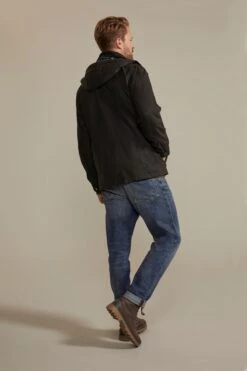 Darlington Mens Waxed Cotton Hooded Jacket -Mountain Warehouse 050109 kha darlington waxed hooded jacket ecom gbg ss23 03