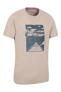 Mountain Warehouse Canoe Mens Organic T-Shirt -Mountain Warehouse 050312 cre canoe ss organic printed tee men 02