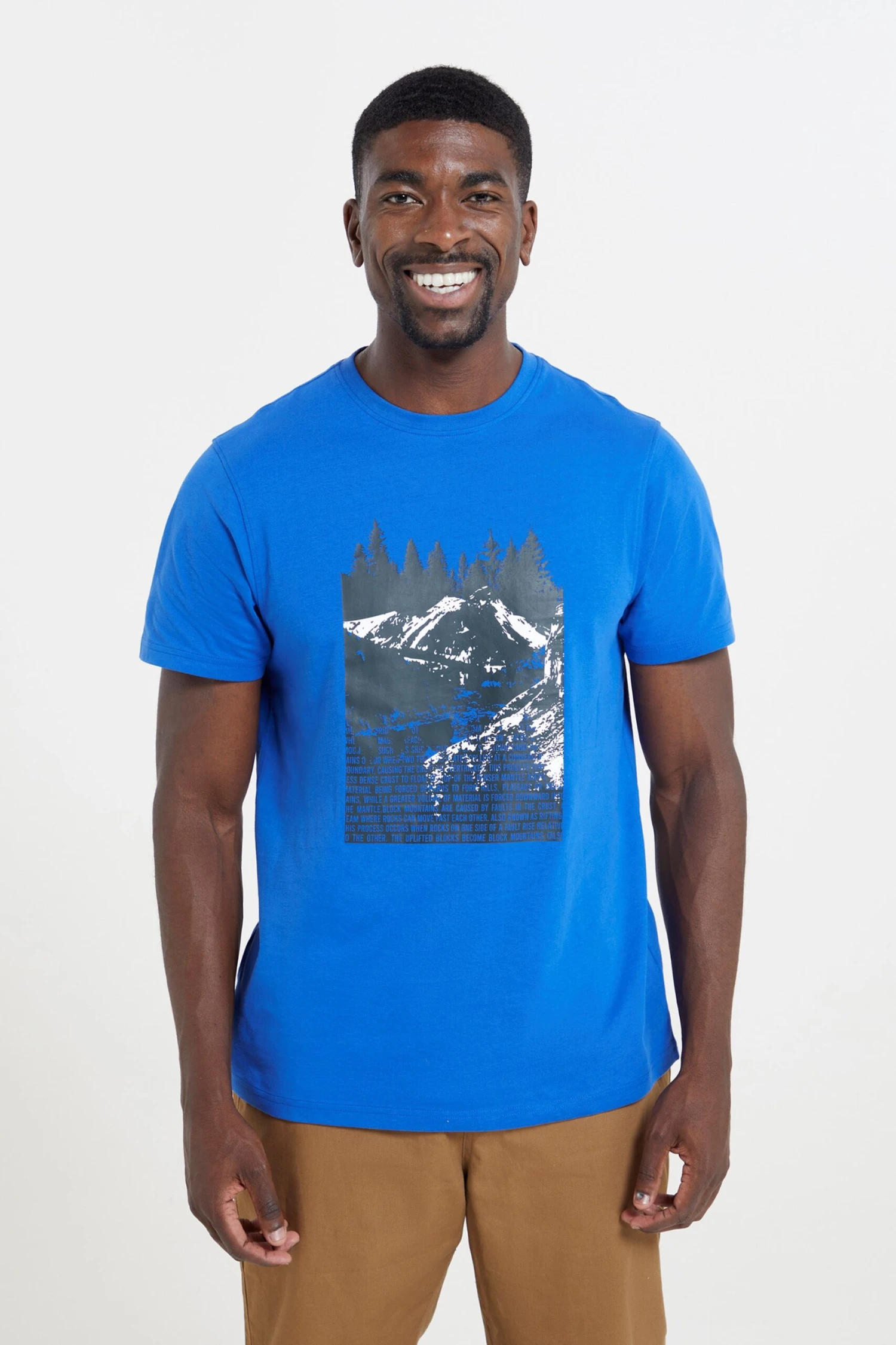 Mountain Warehouse High Contrast Mens Organic T-Shirt -Mountain Warehouse 050313 bbl high contrast mountain ss printed organic tee mens ecom gbg aw22 01 scaled