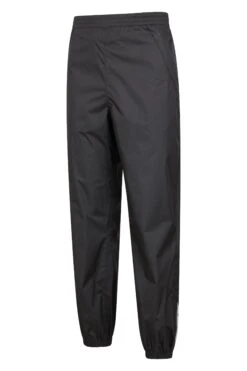 Mountain Warehouse Iso-Viz Mens Reflective Waterproof Overtrousers -Mountain Warehouse 050396 bla iso viz reflective waterproof over trouser men ss22 05