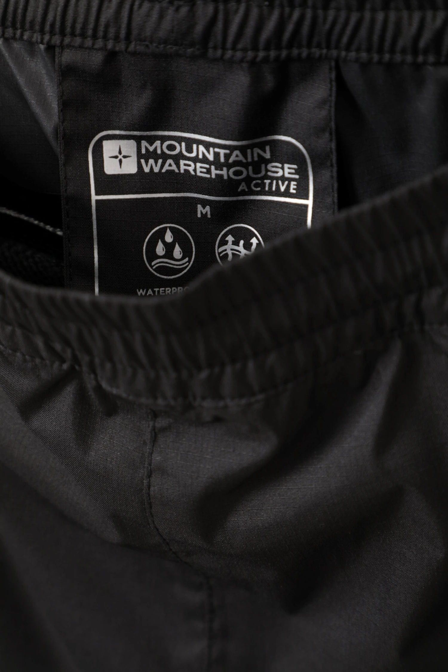 Mountain Warehouse Iso-Viz Mens Reflective Waterproof Overtrousers -Mountain Warehouse 050396 bla iso viz reflective waterproof over trouser men ss22 10 scaled