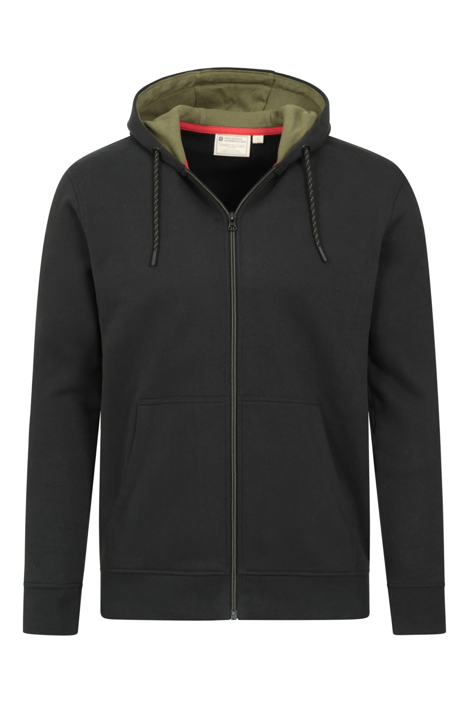 Devon Mens Zip Front Hoodie Mountain Warehouse Devon Mens Zip Front Hoodie -Mountain Warehouse 050503 bla devon cotton zip through hoodie men aw21 05 scaled
