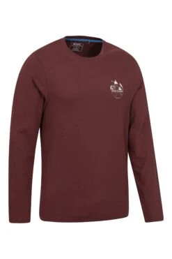 Mountain Warehouse Down To Earth Mens Organic T-Shirt -Mountain Warehouse 050869 bur down to earth ls printed organic tee men 02