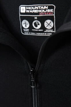 Mountain Warehouse Merino Mens Hoodie -Mountain Warehouse 051302 bla merino hoodie men aw22 07