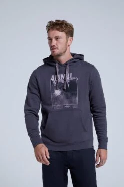 Animal River Mens Organic Wavey Hoodie