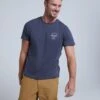 Animal Jacob Mens Organic T-Shirt -Mountain Warehouse 052196 bla animal jacob mens organic surf co t shirt anl ecom gbg aw22 01