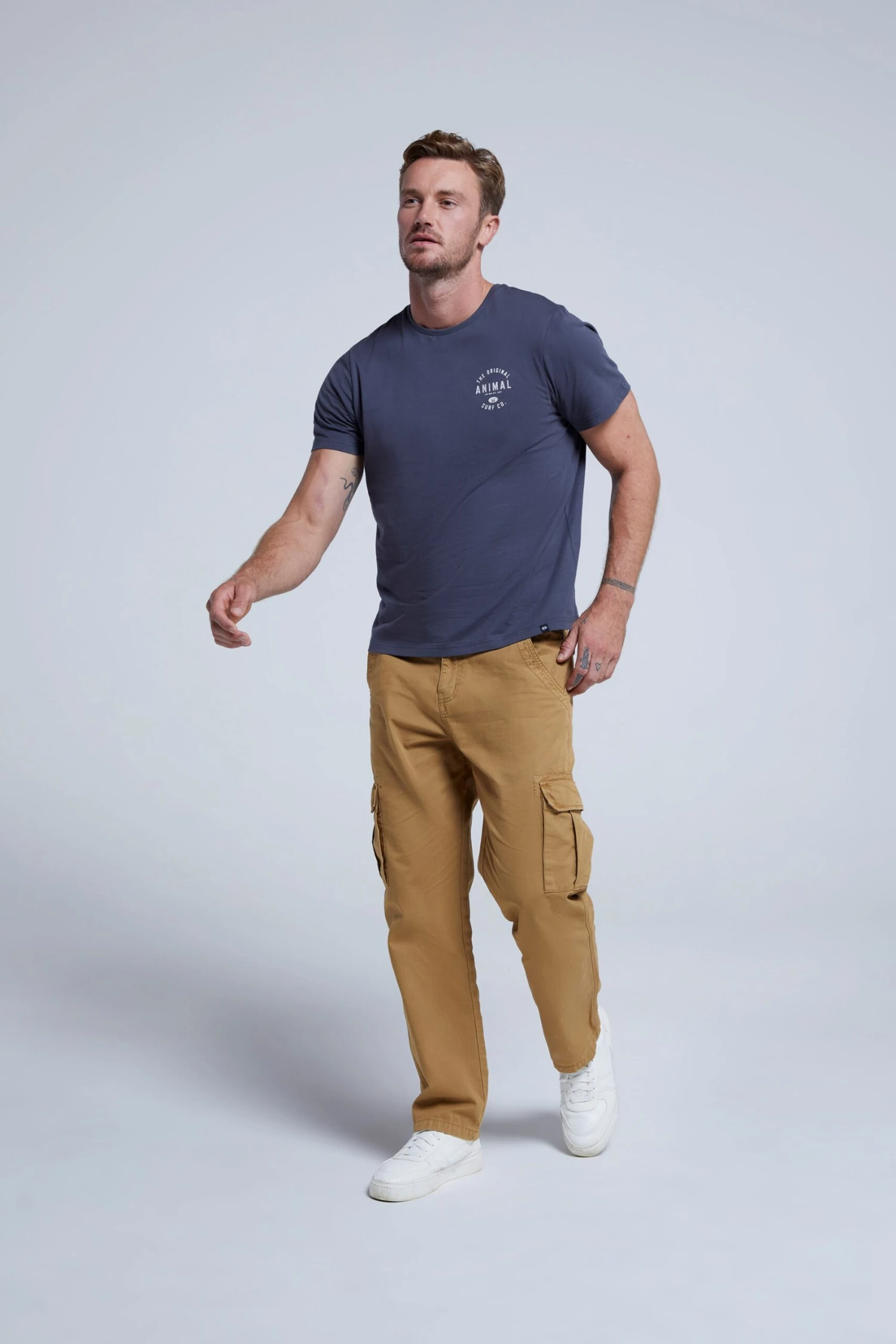 Jacob Mens Organic T-Shirt Animal Jacob Mens Organic T-Shirt -Mountain Warehouse 052196 bla animal jacob mens organic surf co t shirt anl ecom gbg aw22 02 scaled