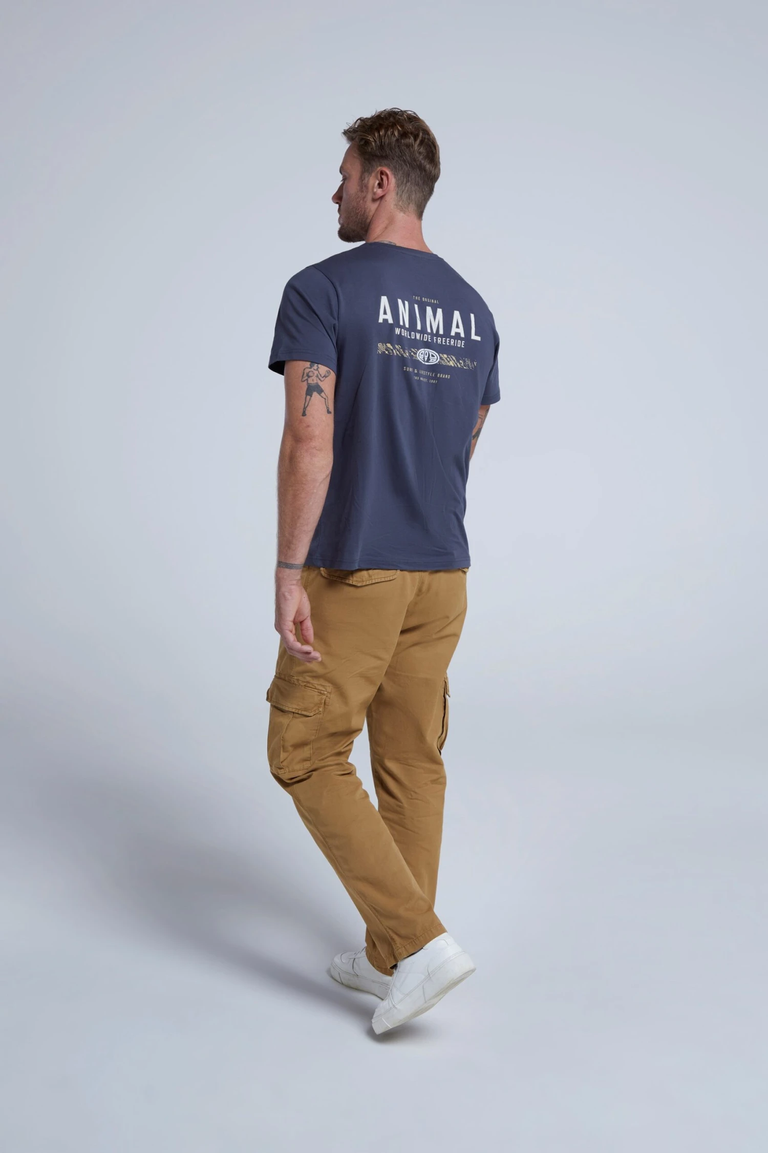 Jacob Mens Organic T-Shirt Animal Jacob Mens Organic T-Shirt -Mountain Warehouse 052196 bla animal jacob mens organic surf co t shirt anl ecom gbg aw22 03 scaled