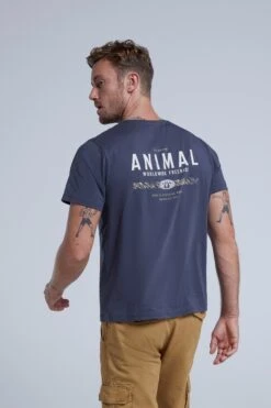 Animal Jacob Mens Organic T-Shirt 5 Animal Jacob Mens Organic T-Shirt -Mountain Warehouse 052196 bla animal jacob mens organic surf co t shirt anl ecom gbg aw22 04