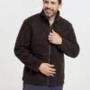 Mountain Warehouse Sherpa Mens Windproof Fleece Jacket -Mountain Warehouse 052268 bro wolfie fleece jacket mens ecom gbg aw22 01