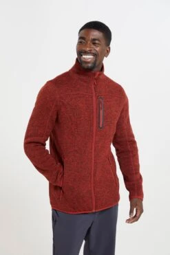 Mountain Warehouse Redmund Mens Fleece Jacket 6 Mountain Warehouse Redmund Mens Fleece Jacket -Mountain Warehouse 052270 red redmund fleece jacket mens ecom gbg aw22 01