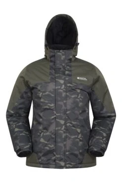 Mountain Warehouse Shadow II Mens Printed Ski Jacket -Mountain Warehouse 053090 kha shadow ii printed ski jacket men aw22 01