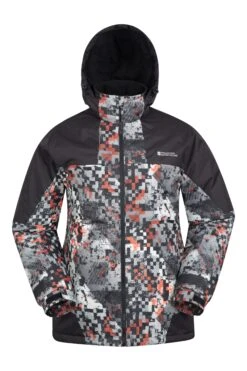 Mountain Warehouse Shadow II Mens Printed Ski Jacket -Mountain Warehouse 053090 mon shadow ii printed ski jacket men aw22 01