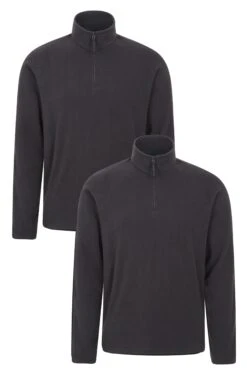 Mountain Warehouse Camber II Mens Fleece 2-Pack
