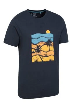 Mountain Warehouse Palm Beach Mens Organic T-Shirt 4 Mountain Warehouse Palm Beach Mens Organic T-Shirt -Mountain Warehouse 053940 nav palm beach organic ss t shirt men ss23 02