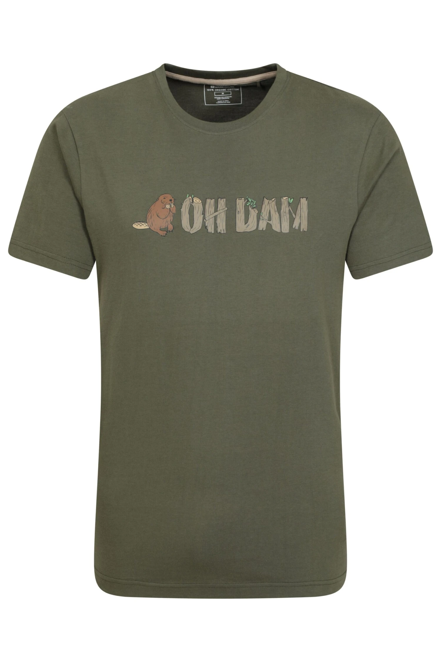 Oh Dam Mens Organic T-Shirt Mountain Warehouse Oh Dam Mens Organic T-Shirt -Mountain Warehouse 053945 dka oh dam organic ss t shirt men ss23 01 scaled