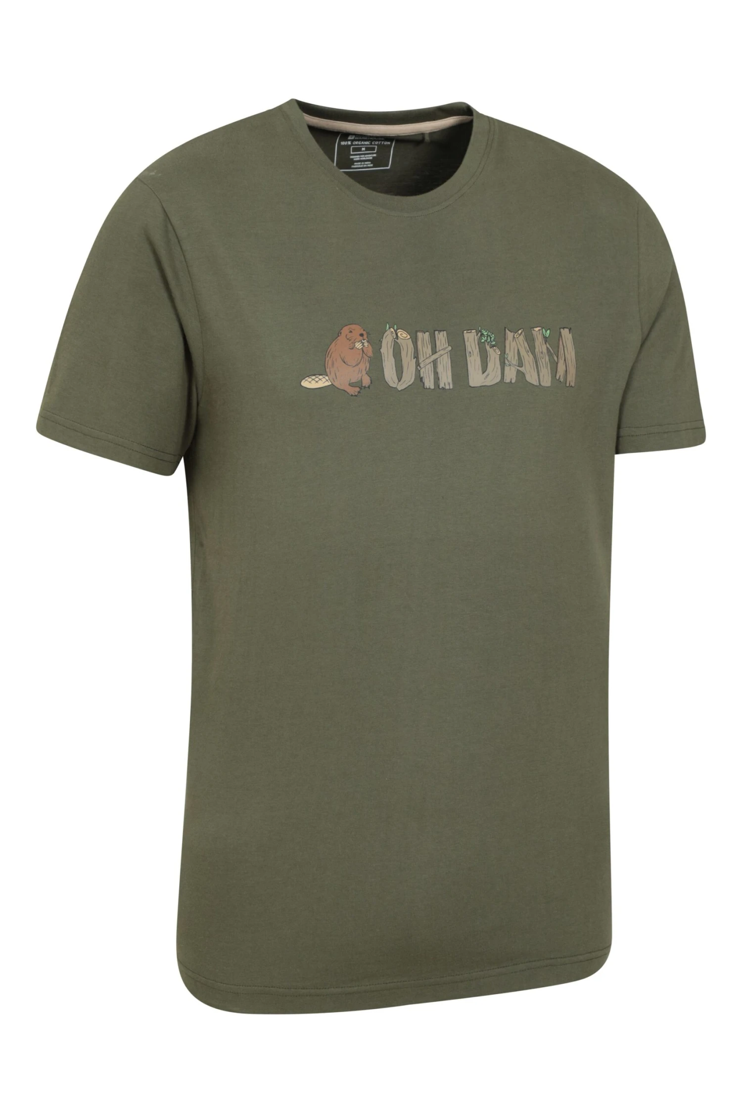 Oh Dam Mens Organic T-Shirt Mountain Warehouse Oh Dam Mens Organic T-Shirt -Mountain Warehouse 053945 dka oh dam organic ss t shirt men ss23 02 scaled