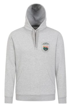 Mountain Warehouse Crest Mountain Mens Graphic Hoodie