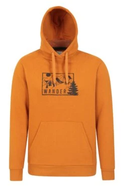Mountain Warehouse Wander Landscape Mens Graphic Hoodie