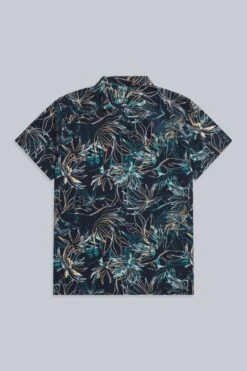 Animal Will Mens Organic Printed Shirt -Mountain Warehouse 054521 nav animal will mens organic printed shirt anl aw23 06