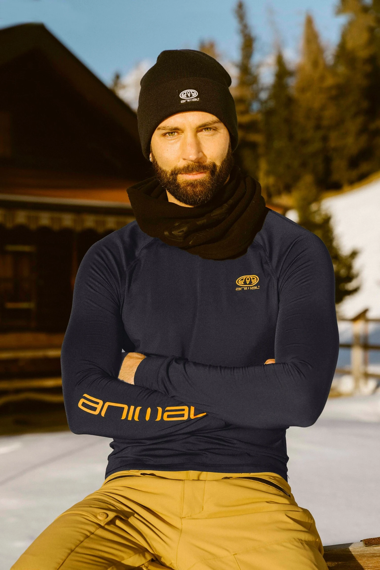 055119 ANIMAL MENS PISTE BASE LAYER TOP -Mountain Warehouse 055119 cha animal men piste base layer top ecom lifestyle aw23 01 scaled