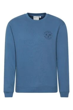 Mountain Warehouse 056186 CIRCLE MOUNTAIN GRAPHIC SWEATSHIRT -Mountain Warehouse 056186 blu circle mountain graphic sweatshirt men aw24 01