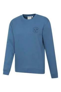 Mountain Warehouse 056186 CIRCLE MOUNTAIN GRAPHIC SWEATSHIRT -Mountain Warehouse 056186 blu circle mountain graphic sweatshirt men aw24 03