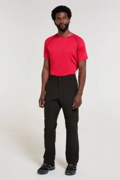 Mountain Warehouse 056298 BEACON FLEECE LINED SOFTSHELL TROUSER -Mountain Warehouse 056298 bla beacon fleece lined softshell trouser ecom gbg aw24 02