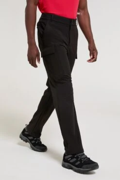 Mountain Warehouse 056298 BEACON FLEECE LINED SOFTSHELL TROUSER -Mountain Warehouse 056298 bla beacon fleece lined softshell trouser ecom gbg aw24 04