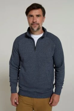 Mountain Warehouse 056472 BAMBURGH HALF ZIP FUNNEL TOP -Mountain Warehouse 056472 nav bamburgh half zip funnel top ecom gbg aw24 01