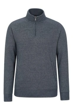 Mountain Warehouse 056472 BAMBURGH HALF ZIP FUNNEL TOP -Mountain Warehouse 056472 nav bamburgh half zip funnel top men aw24 01