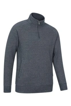 Mountain Warehouse 056472 BAMBURGH HALF ZIP FUNNEL TOP -Mountain Warehouse 056472 nav bamburgh half zip funnel top men aw24 02