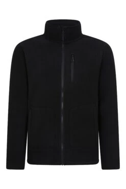 Mountain Warehouse 056533 HIGHLAND FULL ZIP FLEECE -Mountain Warehouse 056533 bla highland recycled full zip fleece men aw24 01