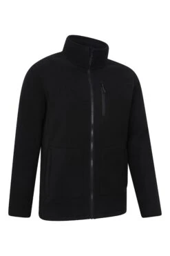 Mountain Warehouse 056533 HIGHLAND FULL ZIP FLEECE -Mountain Warehouse 056533 bla highland recycled full zip fleece men aw24 02