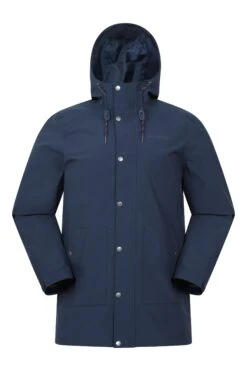 Mountain Warehouse 057145 FOXTAIL WATERPROOF LONG FLEECE LINED JACKET -Mountain Warehouse 057145 nav foxtail waterproof long fleece lined jacket men ss25 01