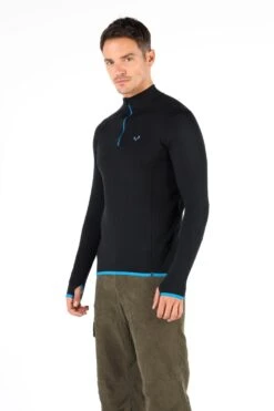 M046C9 Halldor Men's 100% Merino 230gsm 1/4 Zip Top