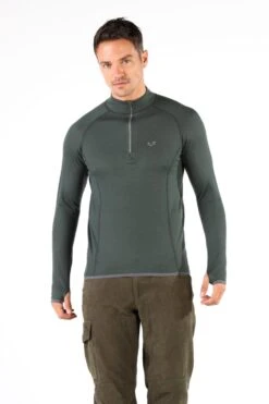 M046C9 Halldor Men's 100% Merino 230gsm 1/4 Zip Top -Mountain Warehouse m046c9 002 halldormens230gsm14ziplongsleevetop20250124125107 1