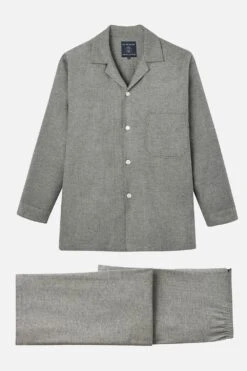 M0A02B Herringbone Brushed Cotton Pyjama Set